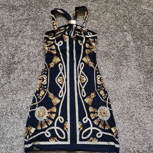 Elegant Black and Gold Dress